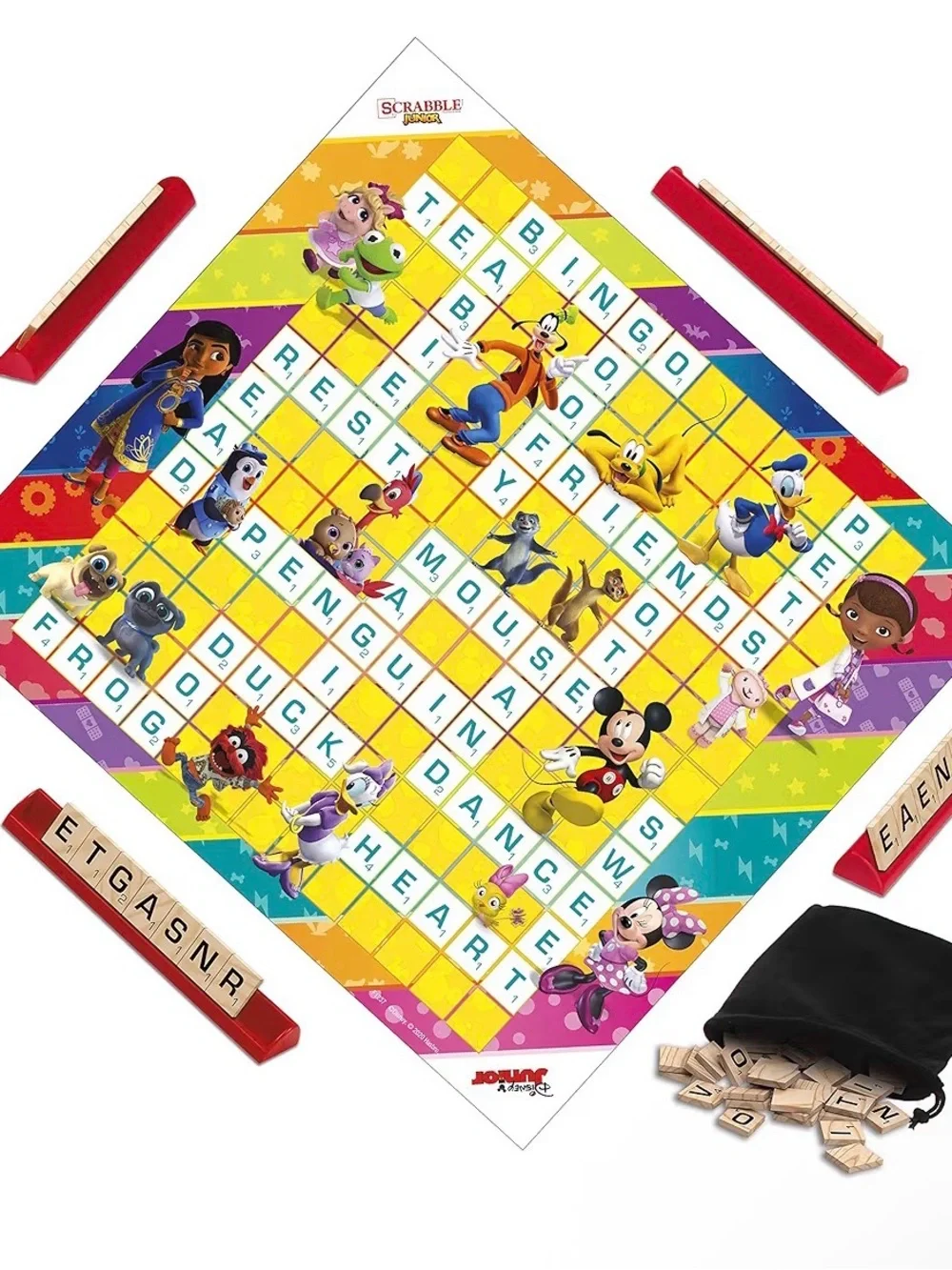 Scrabble Junior Disney Kids Word Game - White
